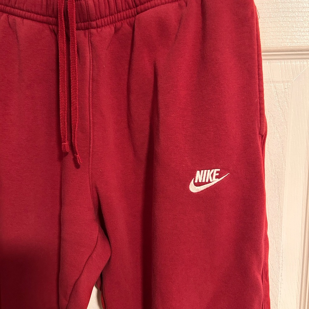 Nike burgundy jogger sweats size large - Picture 3 of 6